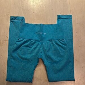 NVGTN Blue High Waist Leggings with Stretch